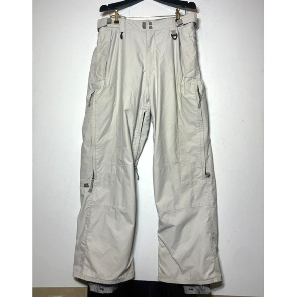 686 Unisex Cream‎ 100% Nylon Ski Pants Sz M